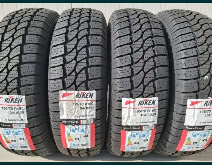195/70 R15C, 104R, RIKEN [by Michelin], Anvelope de iarna M+S