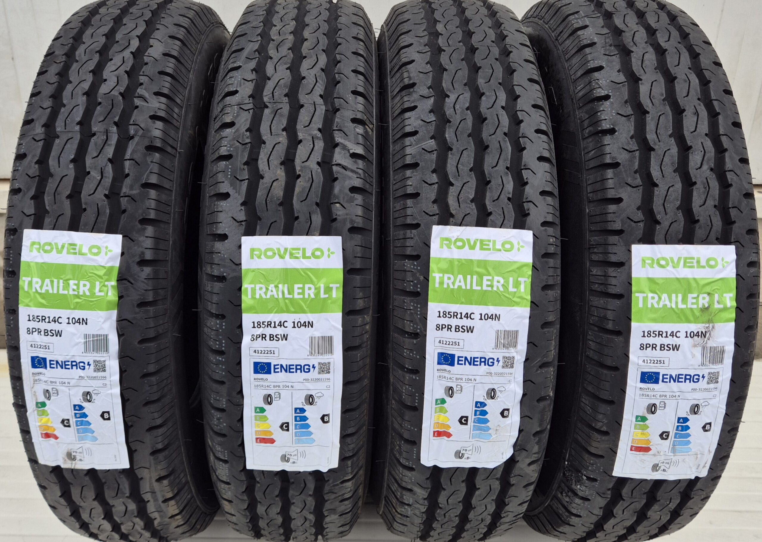 185/80 R14C, 104N, ROVELO Trailer ,Anvelope remorca M+S